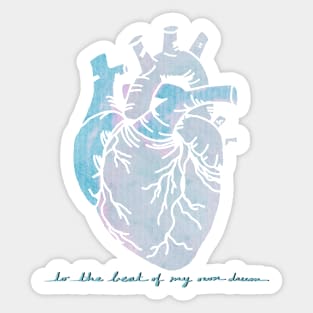 To The Beat of My Own Drum | Heart Surgery Survivor Warrior | Digital Design Sticker